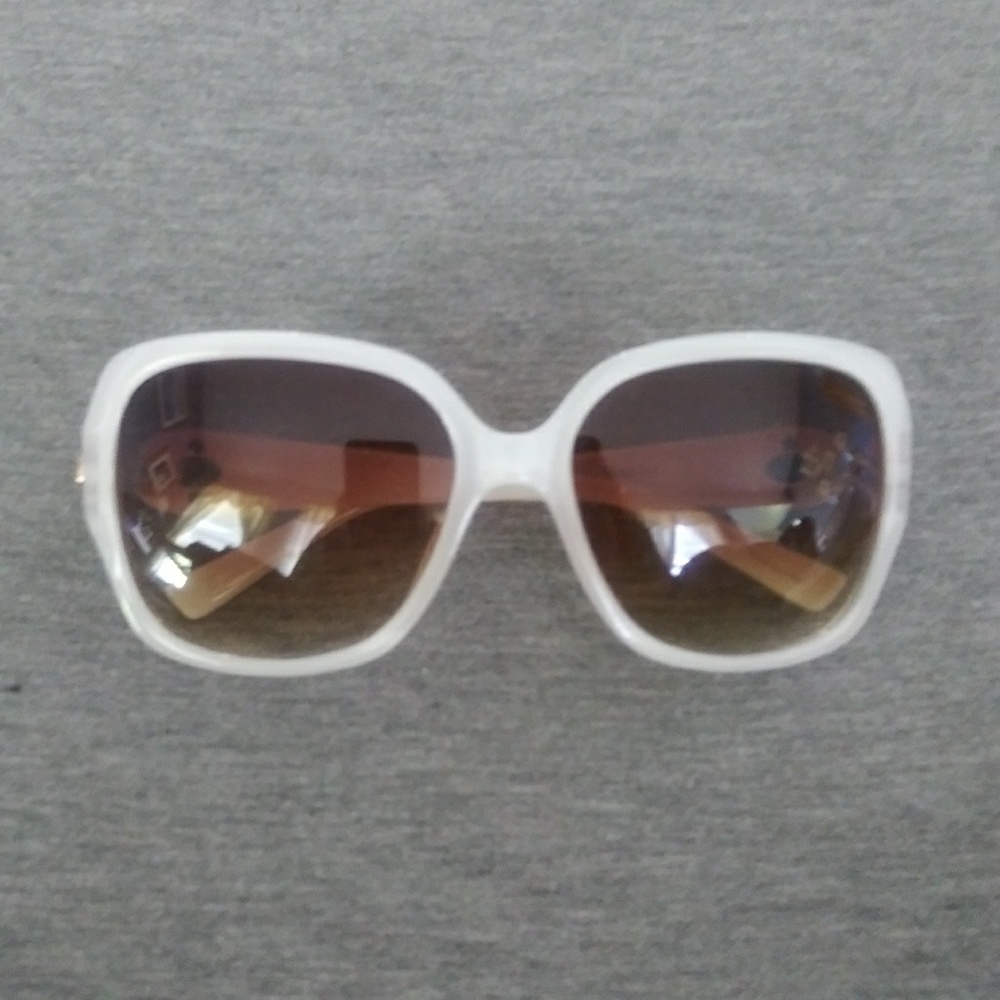 White frame sunglasses. Brand new.
